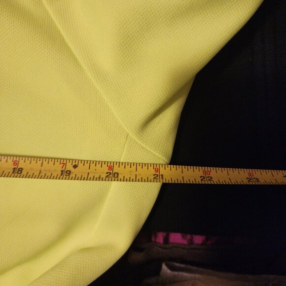 Performance Bicycle Men’s Cycling Jersey Neon Yellow Long Sleeve Size M (21x23.2 - Picture 6 of 10